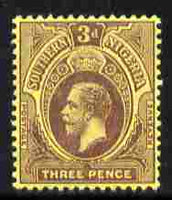Southern Nigeria 1912 KG5 MCA 3d purple on yellow mounted mint SG 49