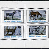 Bernera 1982 Animals (Deer, Cow, Horse & Donkey) perf,set of 4 values (10p to 75p) unmounted mint