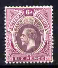 Southern Nigeria 1912 KG5 MCA 6d dull & br purple mounted mint SG 51