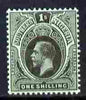 Southern Nigeria 1912 KG5 MCA 1s black on green mounted mint SG 52