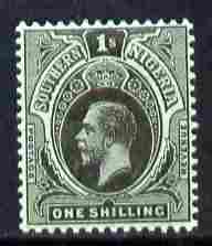 Southern Nigeria 1912 KG5 MCA 1s black on green mounted mint SG 52