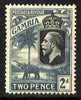 Gambia 1922-29 KG5 Script CA Elephant & Palm 2d black & grey mounted mint SG 126