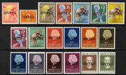 Netherlands - West New Guinea 1963 Pictorial set of 19 values complete opt'd UNTEA lightly mounted mint, SG 20-38