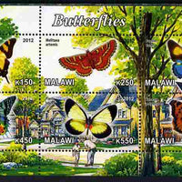 Malawi 2012 Butterflies #03 perf sheetlet containing 6 values unmounted mint