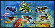 Malawi 2012 Sea Turtles perf sheetlet containing 6 values unmounted mint