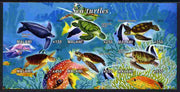 Malawi 2012 Sea Turtles imperf sheetlet containing 6 values unmounted mint
