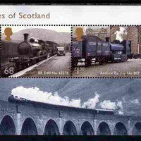 Great Britain 2012 Classic Locomotives of Scotland perf m/sheet unmounted mint