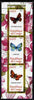 Congo 2012 Butterflies #2 perf sheetlet containing 3 values unmounted mint