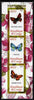 Congo 2012 Butterflies #2 imperf sheetlet containing 3 values unmounted mint