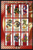Congo 2012 Chinese New year - Year of the Dragon perf sheetlet containing 9 values unmounted mint