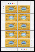 Sierra Leone 1992 Anniversaries & Events - Graf Zeppelin 700L in complete perf sheetlet of 10 unmounted mint SG 1953