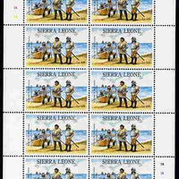 Sierra Leone 1992 Anniversaries & Events - Columbus 500L in complete perf sheetlet of 10 unmounted mint SG 1951