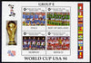 Easdale 1994 Football World Cup - Group E Countries perf sheetlet containing 4 values, unmounted mint