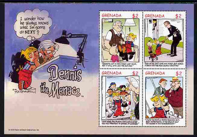 Grenada 2005 Dennis the Menace (American cartoon character created by Hank Ketcham) perf sheetlet of 4 unmounted mint, SG 5089a