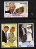 Grenada 2005 Royal Wedding (Charles & Camilla) set of 3 unmounted mint, SG 5113-15