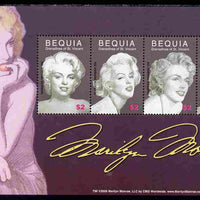 St Vincent - Bequia 2006 80th Birth Anniv of Marilyn Monroe perf sheetlet of 4 unmounted mint