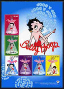St Kitts 2007 Betty Boop perf sheetlet of 6 unmounted mint, SG 881a