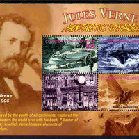 St Vincent 2005 Death Centenary of Jules Verne perf sheetlet of 4 (Master of the World) unmounted mint, SG 5479a