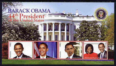 Tanzania 2009 Inauguration of Pres Barack Obama perf sheetlet of 4 unmounted mint