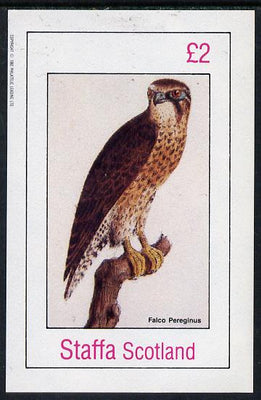 Bernera 1982 Birds #44 (Falcon) imperf deluxe sheet (£2 value),unmounted mint