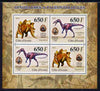 Ivory Coast 2012 Dinosaurs & Paleontologists perf sheetlet containing 4 values unmounted mint