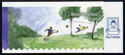 Aland Islands 2007 Girls Football (8 x 1st Class) self-adhesive booklet complete and fine SG SB20
