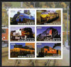 Benin 2004 Locomotives imperf sheetlet containing set of 6 values unmounted mint