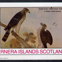 Bernera 1982 Birds #45 (Falcon) imperf deluxe sheet (£2 value) unmounted mint