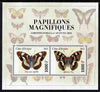 Ivory Coast 2012 Magnificent Butterflies #3 perf sheetlet containing 2 values unmounted mint