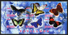 Congo 2012 Butterflies #1 perf sheetlet containing 6 values fine cto used