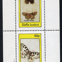 Staffa 1982 Butterflies (Dryads Family & Crimson Ringed) perf,set of 2 values (40p & 60p) unmounted mint