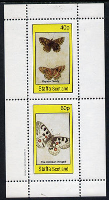 Staffa 1982 Butterflies (Dryads Family & Crimson Ringed) perf,set of 2 values (40p & 60p) unmounted mint