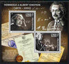 Niger Republic 2012 Albert Einstein Commemoration perf sheetlet containing 2 values unmounted mint