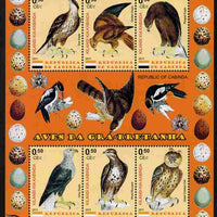 Cabinda Province 2011 British Birds of Prey #3 perf sheetlet containing 6 values unmounted mint