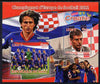 Mali 2012 European Footbal Championship - Croatia large perf s/sheet containing 2 values unmounted mint