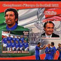 Mali 2012 European Footbal Championship - Italy large perf s/sheet containing 2 values unmounted mint