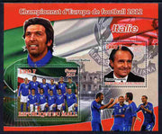 Mali 2012 European Footbal Championship - Italy large perf s/sheet containing 2 values unmounted mint