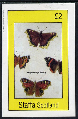 Staffa 1982 Butterflies (Angle Wings Family) imperf deluxe sheet (£2 value) unmounted mint