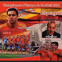 Mali 2012 European Footbal Championship - Spain large perf s/sheet containing 2 values unmounted mint