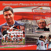 Mali 2012 European Footbal Championship - Poland large perf s/sheet containing 2 values unmounted mint