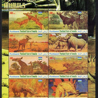 Maakhir State of Somalia 2011 Pre-historic Animals #2 perf sheetlet containing 8 values unmounted mint