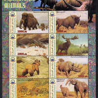 Maakhir State of Somalia 2011 Pre-historic Animals #3 perf sheetlet containing 8 values unmounted mint