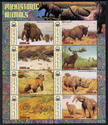 Maakhir State of Somalia 2011 Pre-historic Animals #3 perf sheetlet containing 8 values unmounted mint