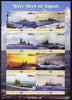 Maakhir State of Somalia 2010 Japanese Naval Fleet imperf sheetlet containing 8 values unmounted mint
