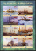 Maakhir State of Somalia 2010 Paintings of Sailing Ships imperf sheetlet containing 8 values unmounted mint