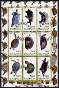Rwanda 2012 Turtles perf sheetlet containing 9 values fine cto used