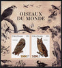 Ivory Coast 2012 Birds of the World #2 imperf sheetlet containing 2 values unmounted mint