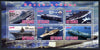 Congo 2012 Aircraft Carriers #1 perf sheetlet containing 6 values unmounted mint