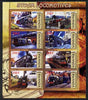 Rwanda 2012 Steam Locomotives perf sheetlet containing 8 values unmounted mint