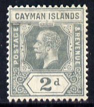 Cayman Islands 1912-20 KG5 MCA 2d grey mounted mint SG 43